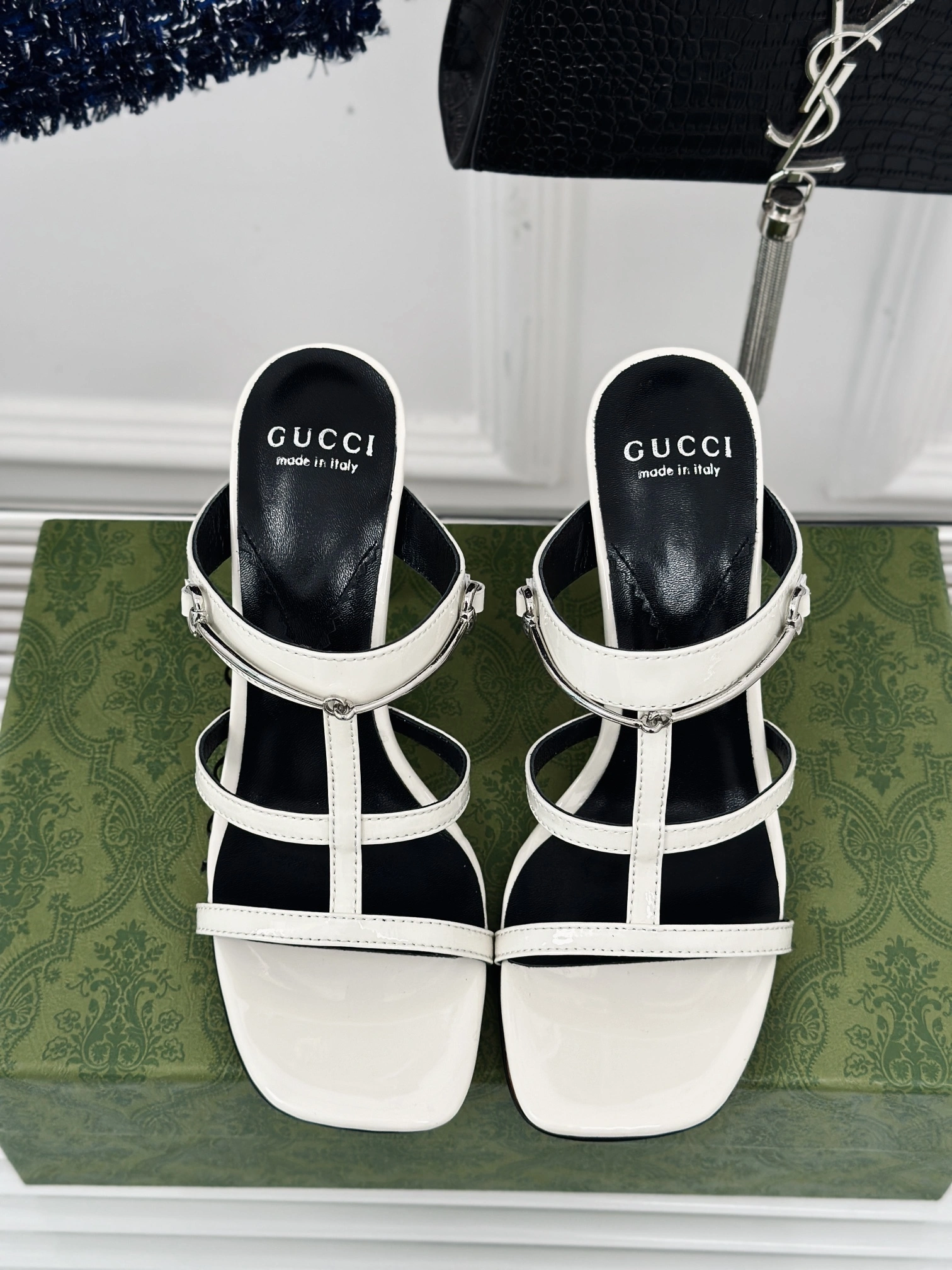 COCO-- 776643 CLG00 9022 Heel height：9.5CM Calfskin sheepskin item:D-X032C1438